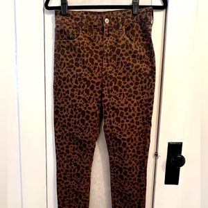 Leopard stretch pants